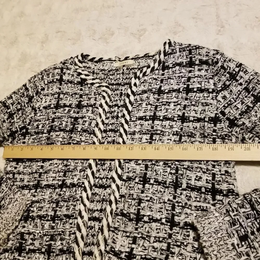 Sioni Sweater Jacket Cardigan Blazer Knit Grandma Rich Womens Small Old Money